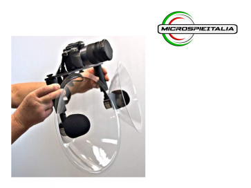 microfono parabolare stereo photo