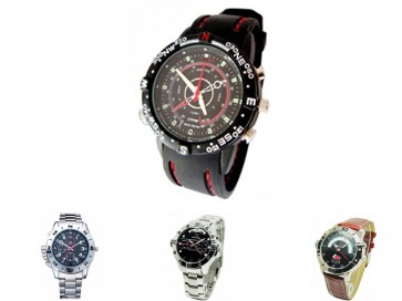 microcamera orologio gomma nero