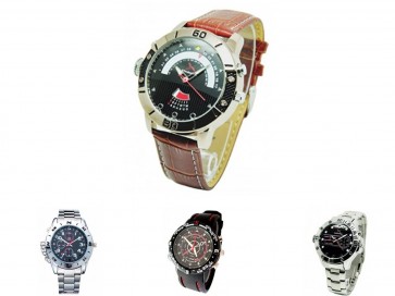 orologio microcamera pelle