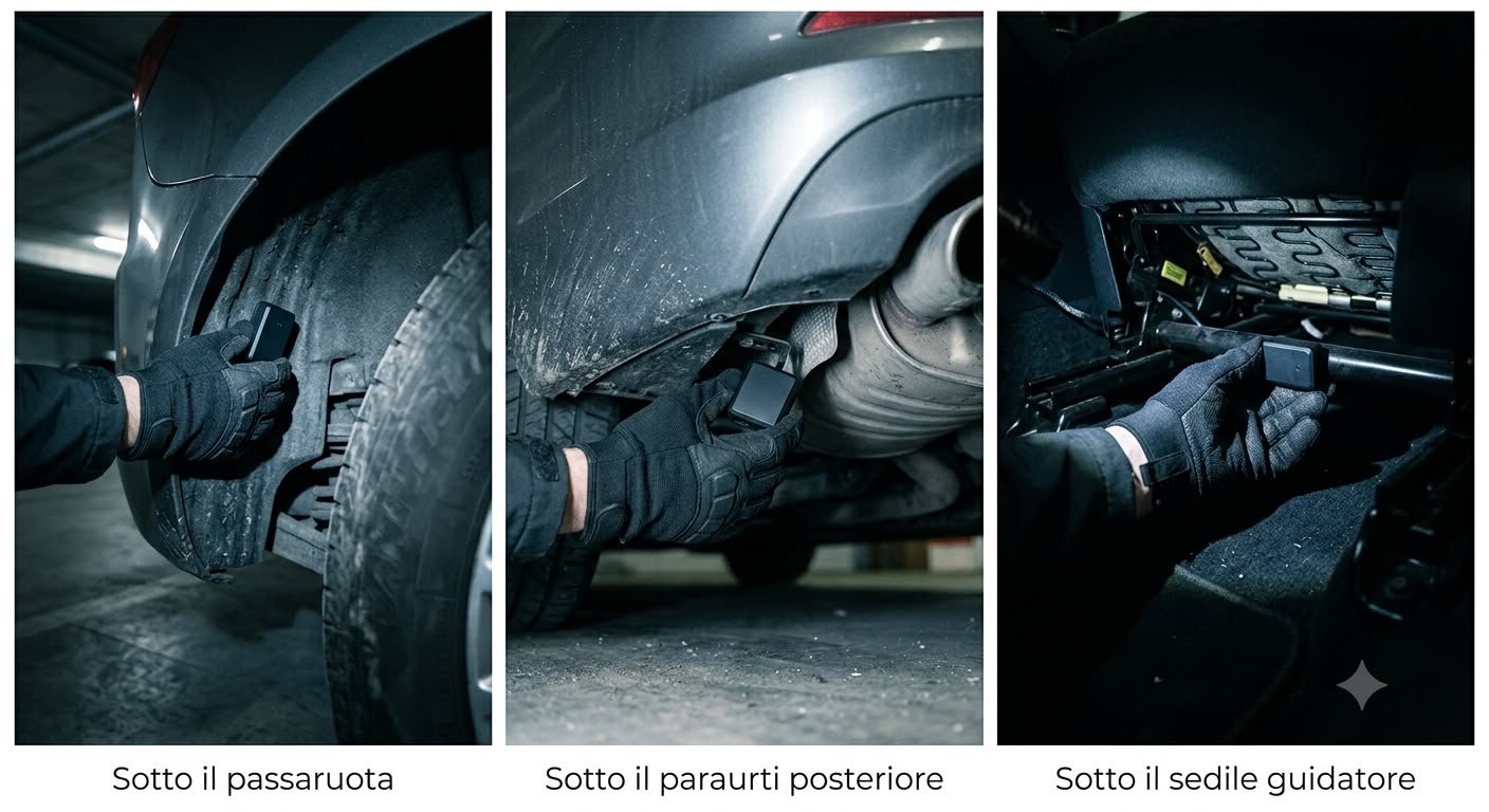 Come scoprire e rilevare un localizzatore GPS nascosto in macchina