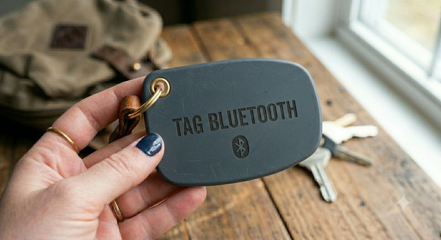 Tracciatore bluetooth BLE occultato per sicurezza beni