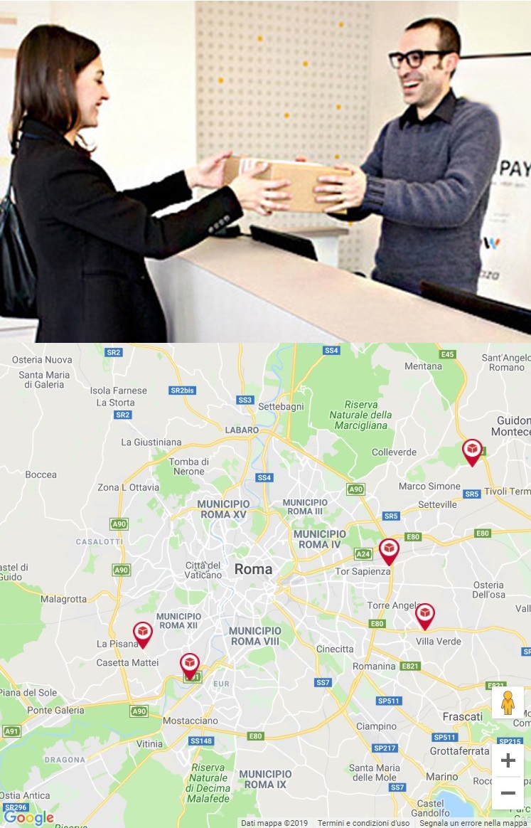 Punti ritiro roma Microspie Italia